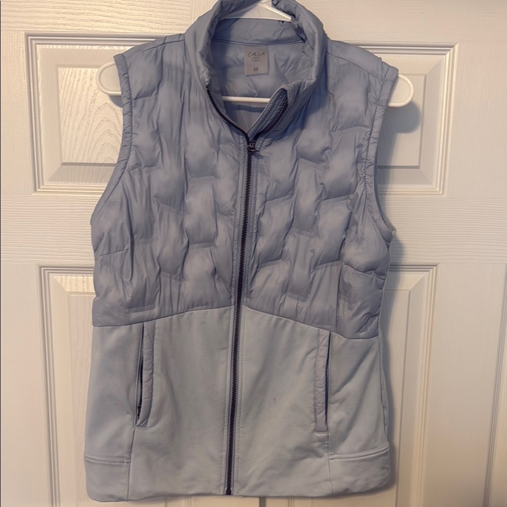Calia by Carrie Underwood Light Blue Quilted Vest